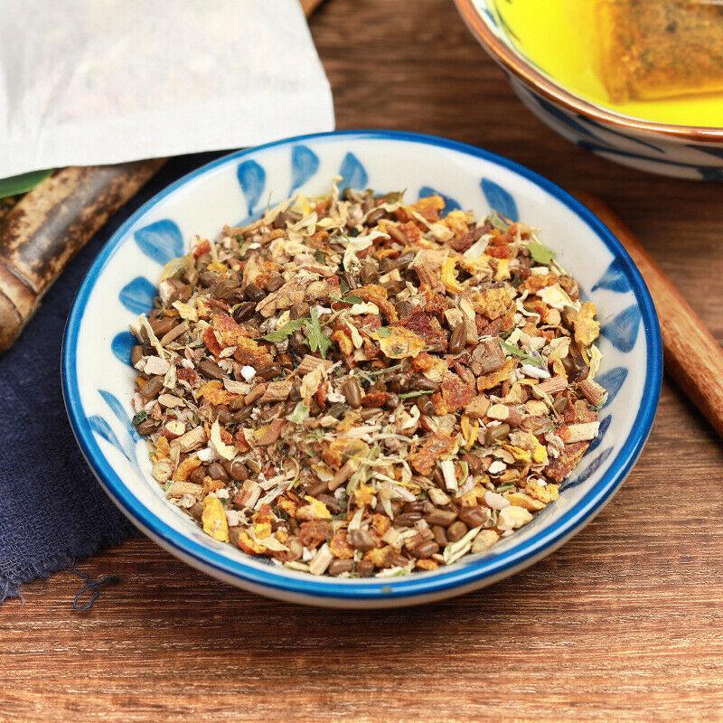 Китайский травяной чай Zhi Qing Yu Xing Cao Pugongying Herbs Tea 150 г Полезный напиток