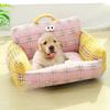 New Cat Sofa Pet Bed Thickened Cat Bed British Style Universal Terry Velvet Big Eyes Can Carry Home Cat Nest