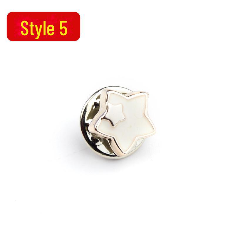 Anti-Exposure, Concealed, Removable and Sew-Free Pearl Shirt Brooch Buttons