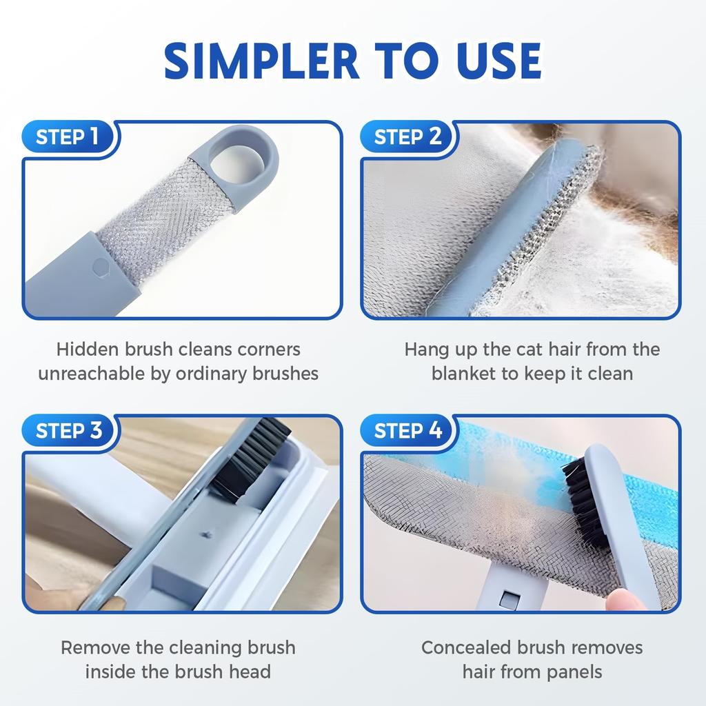 Pet Hair Removal Tool, New 3 1 Dog And Cat Pet Hair Remover For Furniture, Multifunctional Hair Removal Lint Brush For Carpet Rugs Bed Couch