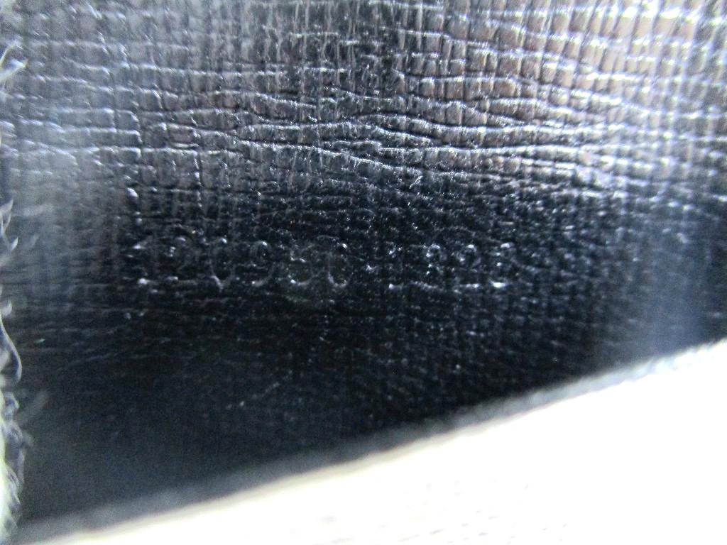 Authentic GUCCI Metal G Black Leather 6 Pics Key Chain #a905 Refurbished