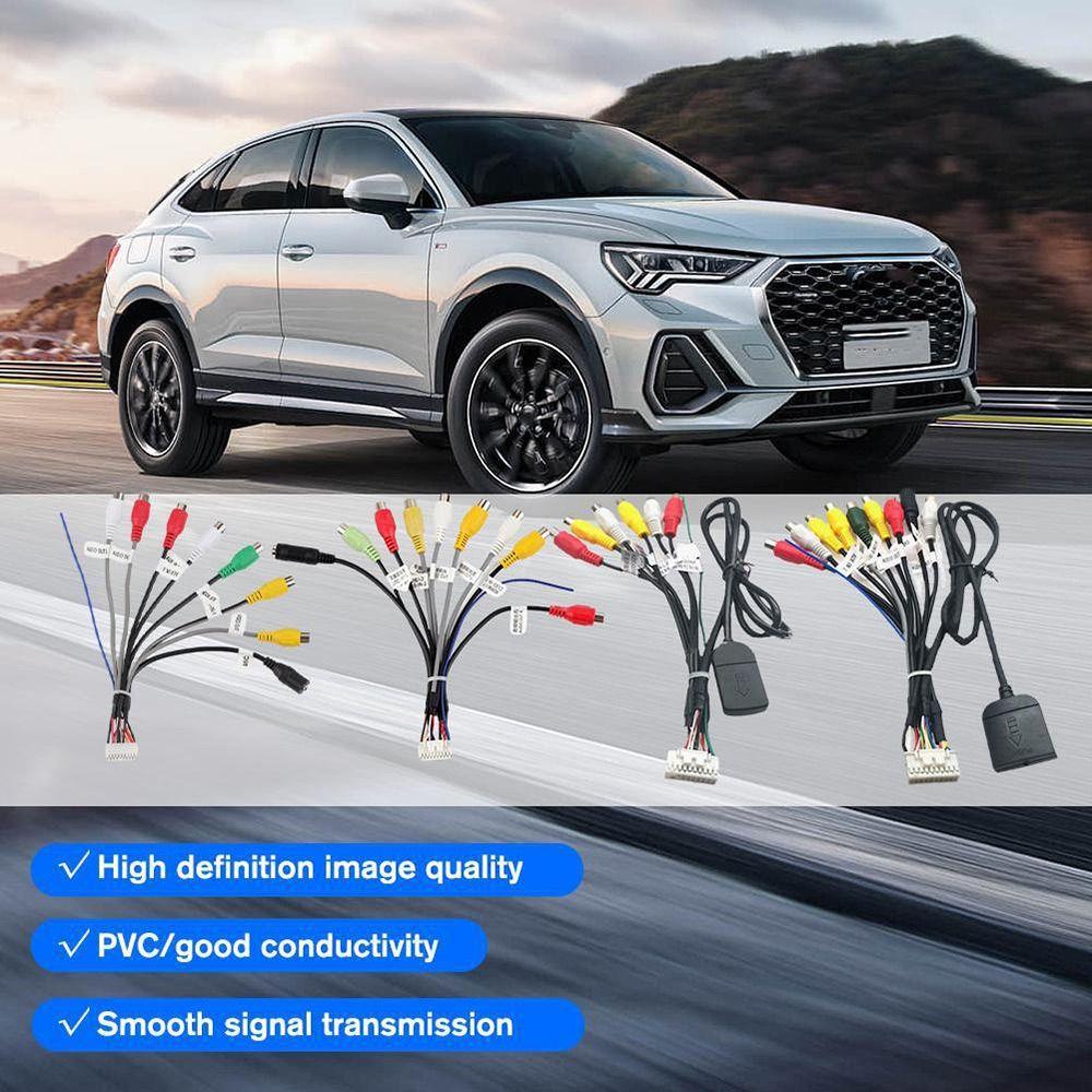 20-контактный штекер Автомагнитола RCA Выход Аудио Вход/Выход DIY Кабель для Автомагнитолы Универсальная RCA Проводка