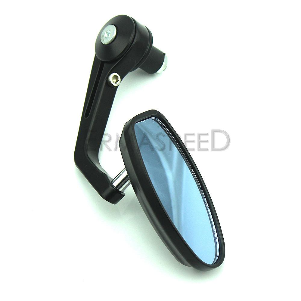 Пара боковых зеркал для мотоцикла, универсальные 7/8 "22 мм, торцевое зеркало на руле, черные зеркала заднего вида для спортивного велосипеда