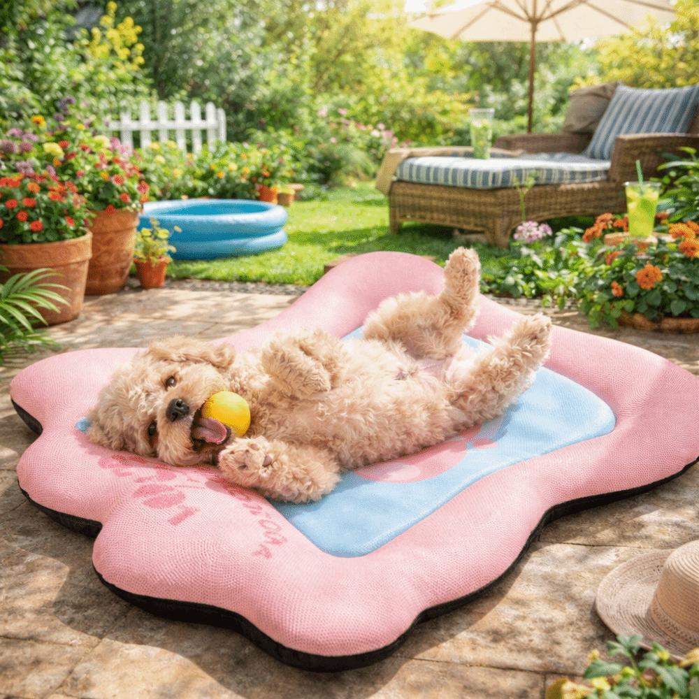 Cute Cartoon Pattern Pet Cool Cushion Non-slip Breathable Dog Sofa Bed Waterproof Removable Pet Cooling Mat Hot Weather