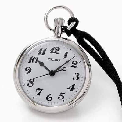 SEIKO Железнодорожные часы и карманные часы Подвесной ремень Коричневый набор Карманные часы
