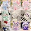 12 стилей *1 шт. Sanrio Сердце hello kitty Куроми Синнаморолл Подушка KT Плюшевая игрушка для девочек Мягкая набивная игрушка Животное Начинка Кукла Подарки