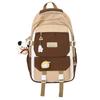 School Bag Female Campus Wind Large Capacity Junior High School Student Backpack College Student Contrasting Color Versatile Backpack