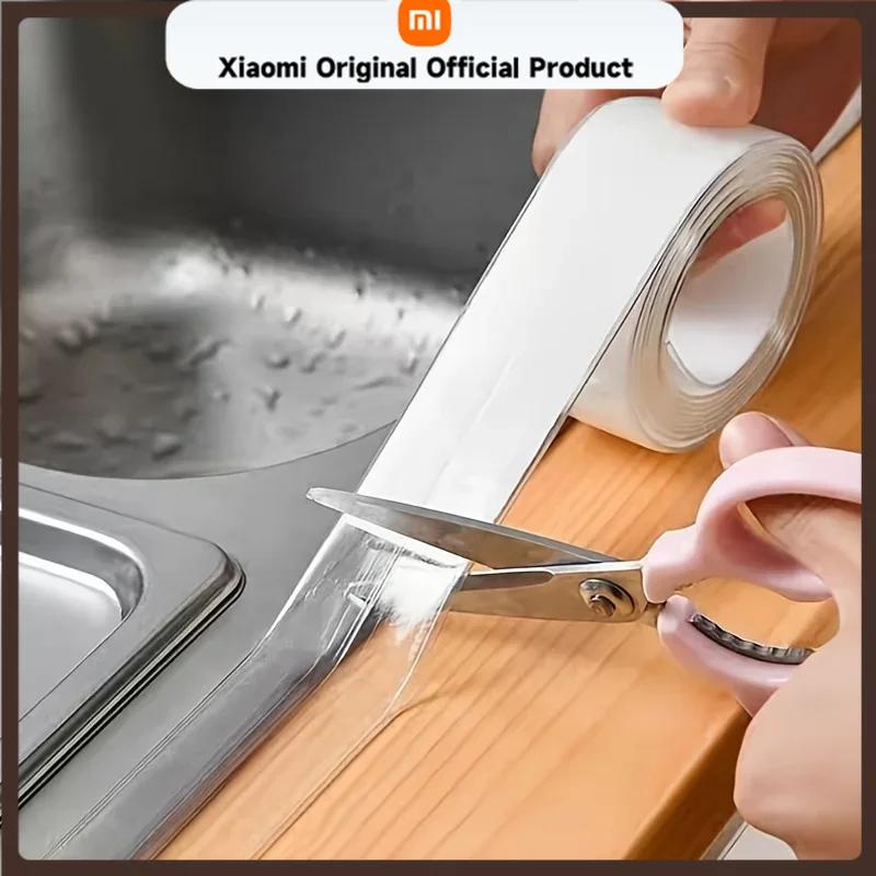 Xiaomi Ключевые слова Силиконовая водонепроницаемая клейкая лента для кухни и ванной комнаты, Кухонная уплотнительная лента для швов, Прозрачная водонепроницаемая лента