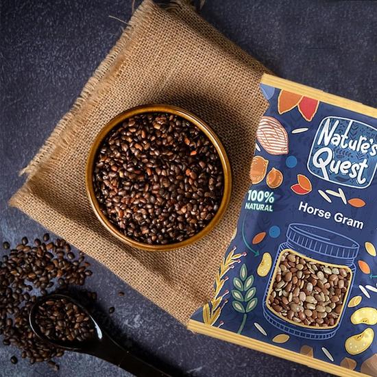 Nature's Quest Brown Horse Gram - 1800 г Култи Коллу Вулавалу Хорс Грам Култи Даль Хурали Калу Култи Бобы Коллу Паруппу