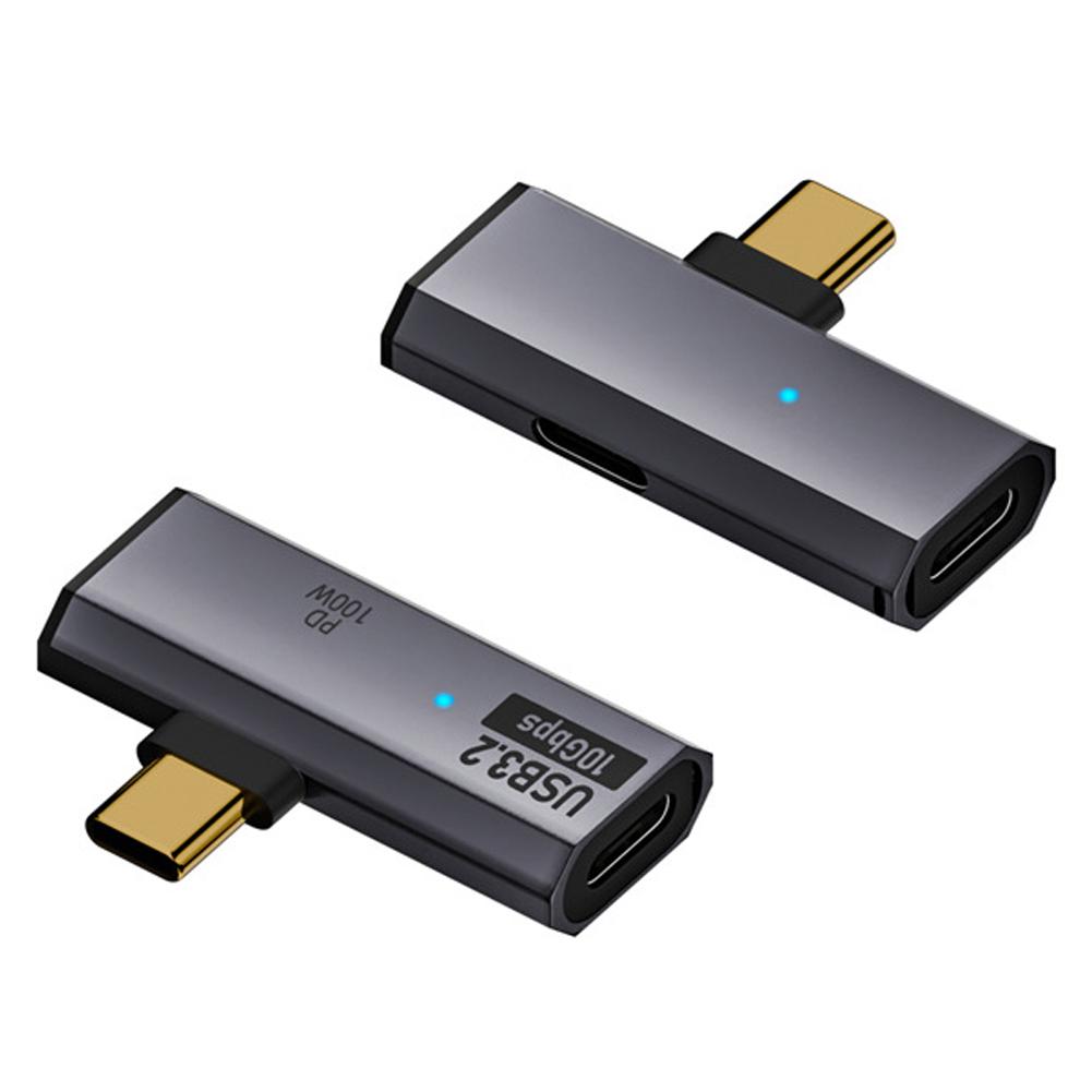 2-в-1 USB-C 3.2 OTG разветвитель PD 100 Вт Адаптер быстрой зарядки USB C Зарядное устройство для телефона Планшета Macbook Жесткого диска Наушников