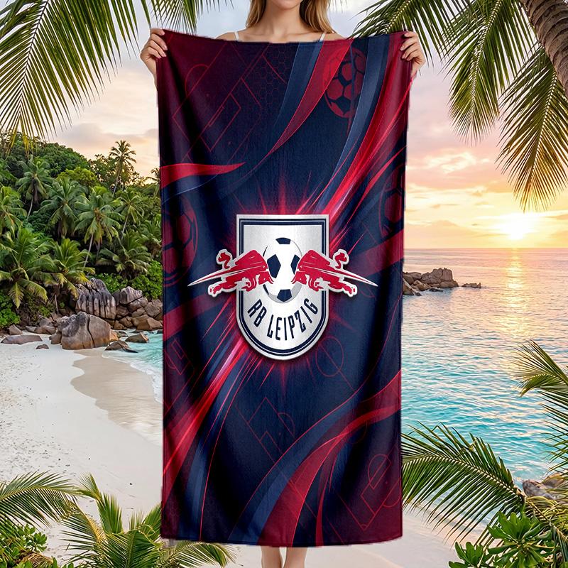 RB Leipzig Football Beach Towel Soft Microfiber Summer Towel Quick Dry Absorbent Towel for Beach Swimming Pool Travel