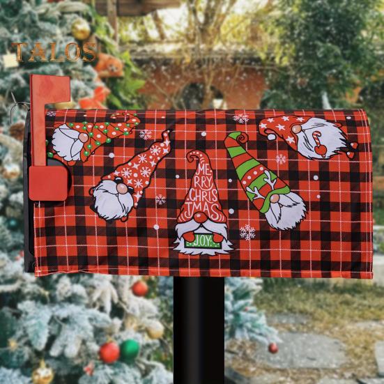 Рождественский почтовый ящик, зимний Санта, рождественская елка, гном, почтовые ящики, обертывания, праздничный декор для почтового ящика, украшение для домашнего офиса и вечеринки