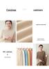 Kang Sai Ni 100% Cashmere Women's Casual Round Neck Sweater - Loose, Simple, Versatile Knitwear