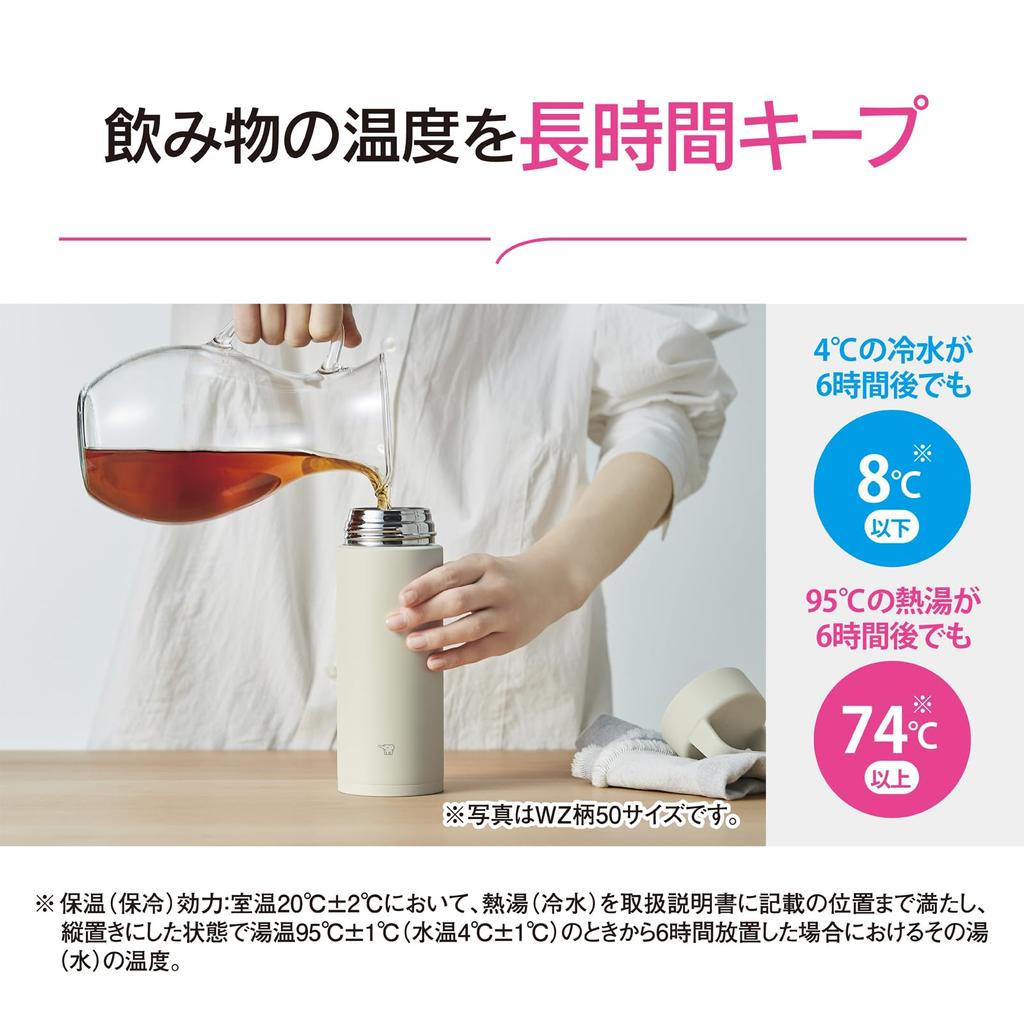 Кружка Zojirushi Mahobin из нержавеющей стали, бутылка для воды, 650 мл, с ручкой, можно мыть в посудомоечной машине, бесшовная, только 2 точки ухода, темно-синяя SM-RS65-AD