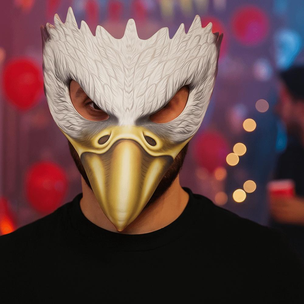 with Elastic Belt Halloween Eagle Mask Handmade Masquerade Face Masks  Purim Party