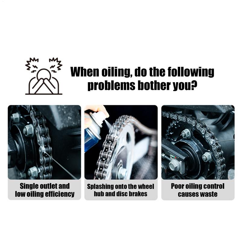 Аппликатор для смазки цепи мотоцикла Безгрязевая смазка-воск для цепи Насадка-очиститель цепи Масленка для цепи мотоцикла Спрей Передача