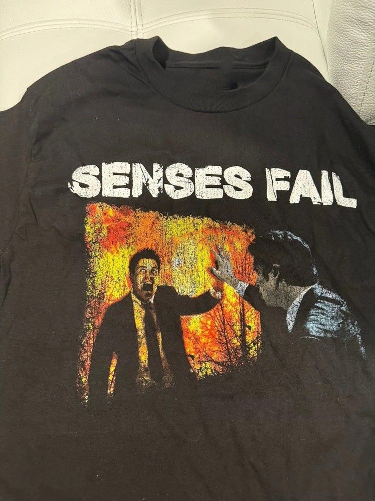 Unisex shirt Cotton Oversize Large Size Rare Senses Fail Band 2004 Tour Gift For Fans S to 5XL Unisex T-shirt AQ54