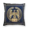 Gold Imperial Eagle Rome SPQR Cushion Cover Roman Empire Emblem Throw Pillow Case for Living Room Pillowcase Home Decorative