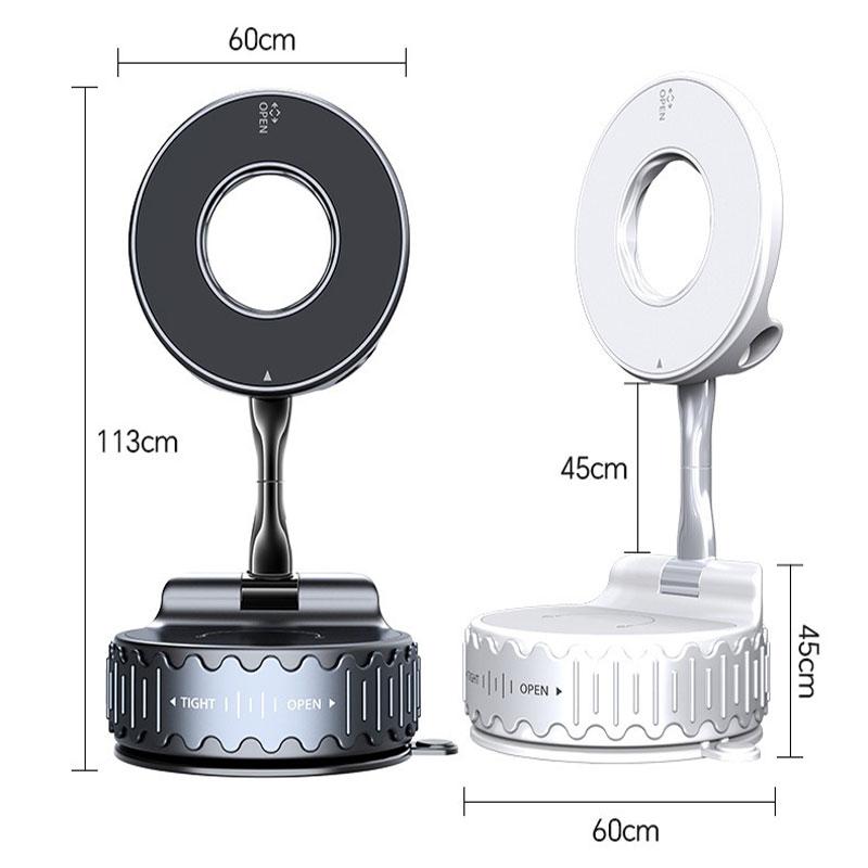 Магнитный автомобильный держатель для телефона, свободное вращение на 360°, складное хранение, многофункциональная подставка для мобильного телефона, поддержка мобильных телефонов iPhone и Android