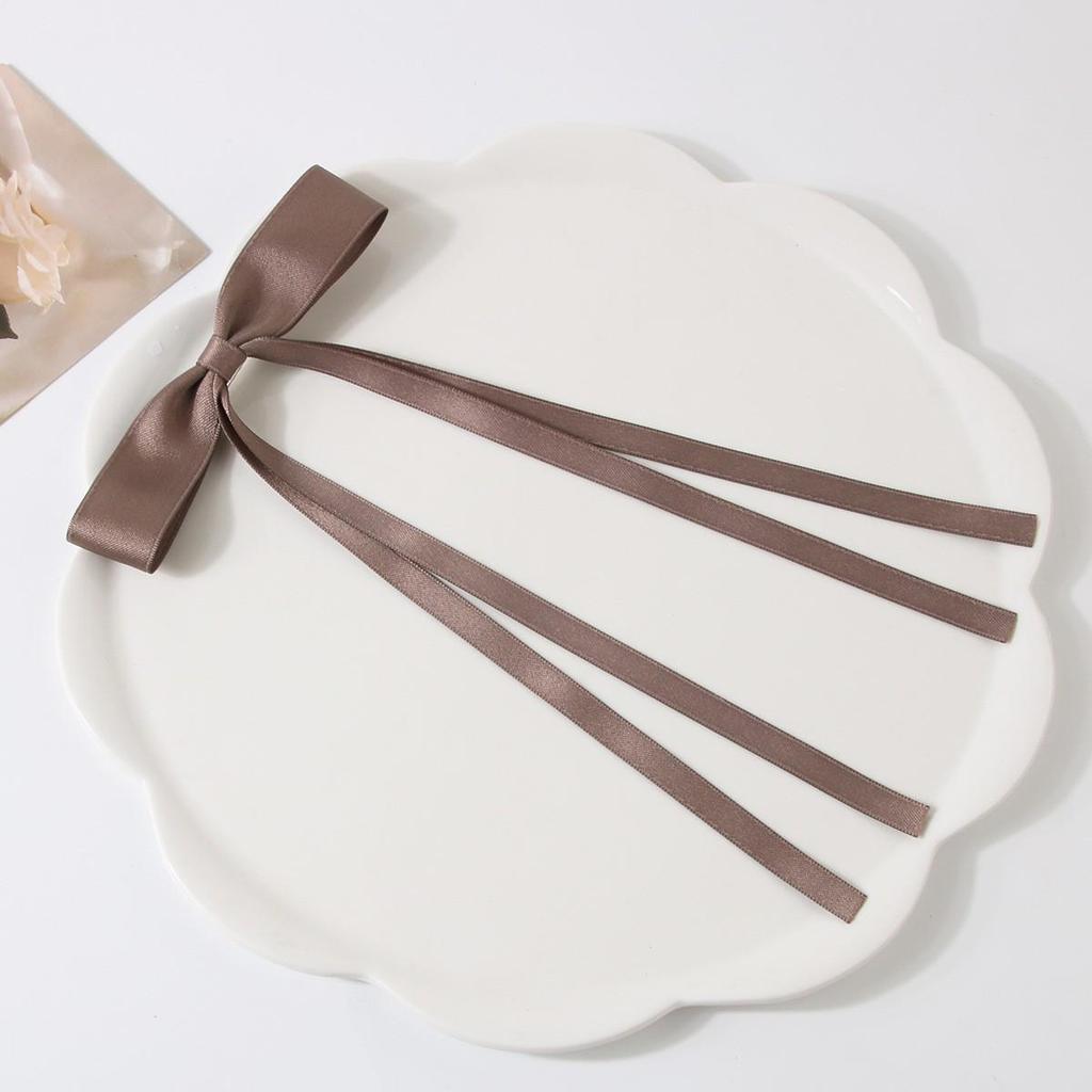 Заколка-уточка с бантом в балетном стиле 4 см: Дофаминовый Сладкий Плетеный Аксессуар для Волос