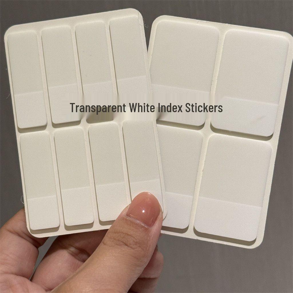 Белые прозрачные стикеры-фотокарточки для айдолов, стикеры-заметки и простые стикеры-закладки для учебы