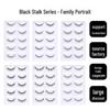 Dense Black False Eyelashes - Natural, Full Strip for Cosplay/Comic, Ideal for Beginners and Cross-Border Styles.