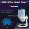 Game Microphone USB Computer Recording Microphone with Anti-spray Net Set RGB Lighting Capacitor Microphone