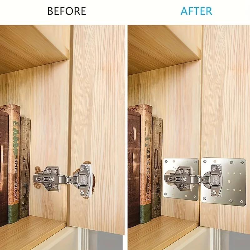 Rust Steel Cabinet Door Hinge Repair Plate for Cabinet Reinforcement Mounting for Both Side Damage Fixed Free Shipping