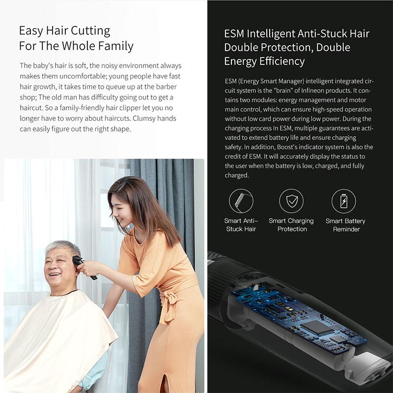 Xiaomi Электробритва ENCHEN Sharp3S, мужская электрическая машинка для стрижки волос, перезаряжаемая от USB, профессиональная триммерная машинка для стрижки волос