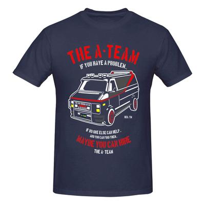 Футболка A Team, мужская, из чистого хлопка, винтажная футболка с круглым вырезом, футболки с коротким рукавом, одежда, идея для подарка