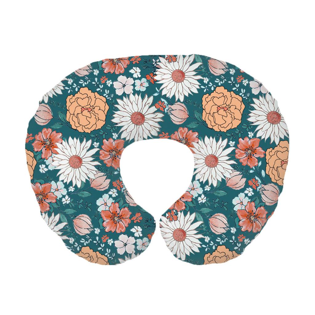 Washable Nursing Pillowcase Removable Nursing Pillow Cover U Shape Print Nursing Pillow Case Breastfeeding Pillow Sleeve