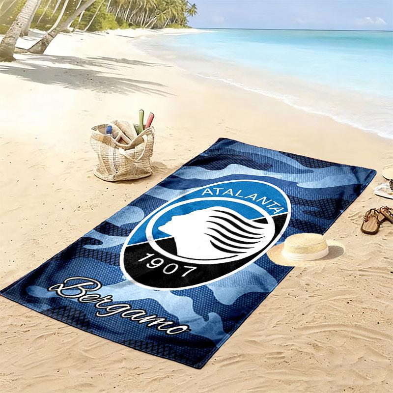 Atalanta Team Spirit Print Beach Towel, Large Soft Quick Dry Towel for Beach Camping Swimming