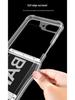Samsung Z Flip6 Ремешок на запястье с подушкой безопасности Ультратонкий прозрачный чехол для телефона