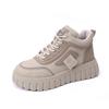 Thick Bottom Autumn New Versatile Korean Casual Women's Sports Board Shoes Platform Sneakers Comfortable Lace Up Walking Shoes