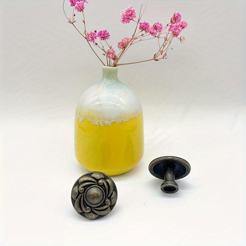 4/8 шт. Винтажные ручки для ящиков, круглые ручки для комода, винтажные ручки для шкафа, 1,18*0,98 дюйма, для тумбочки, шкафа, ящика, ручки для шкафа, с винтами