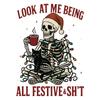 Heat Transfer Printing Christmas Skull Heat Press Application Hats Sweater Patches Clothes Diy Clothes Stickers Iron Shirt Patches