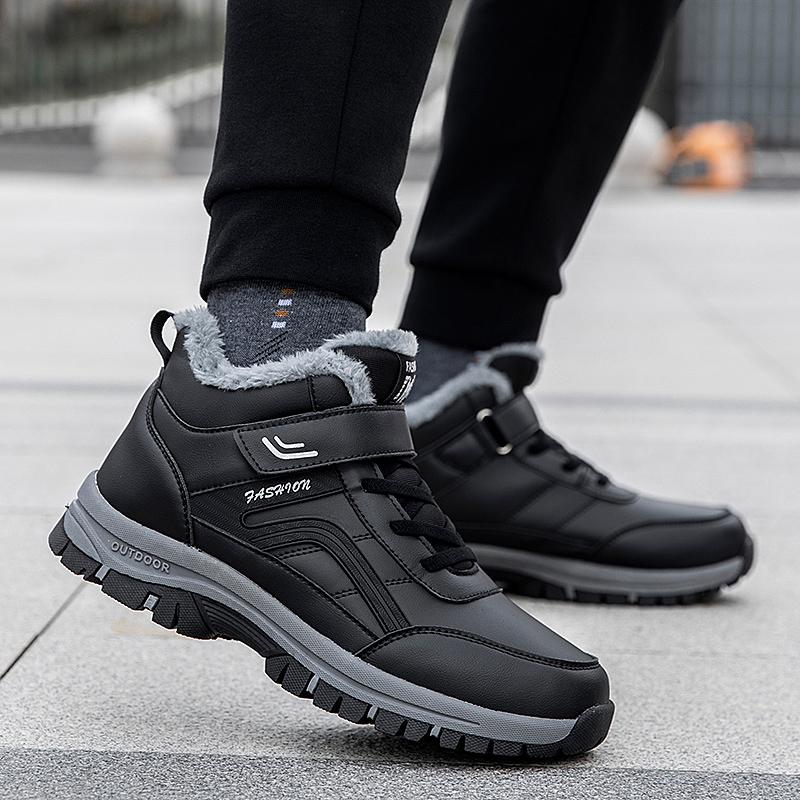36-46 Пара Зимние Плюс Мягкие Теплые Ботинки Из Хлопка Зимние Ботинки Походная Обувь Обувь Для Пожилых Спортивная и Повседневная Обувь Из Хлопка