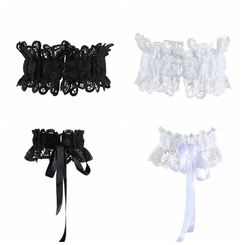 Elastic Corset Belt Hollow Wide Waist Corset Elegant Lace Cummerbunds Wedding