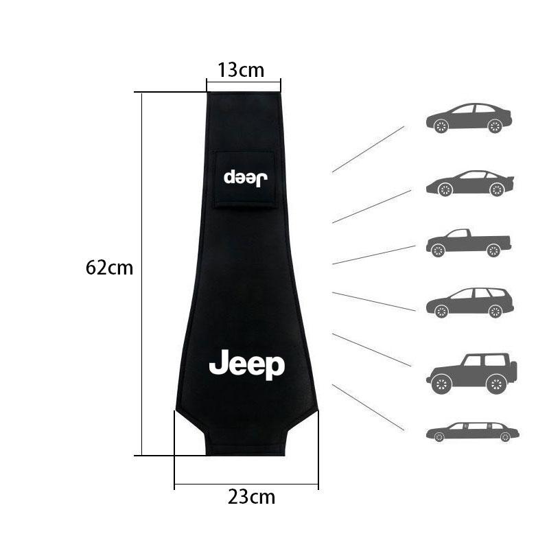 Car Styling Headrest Cover Anti-dirty Seat Pillow Pad For Jeep Grand Cherokee Wrangler JK Gladiator Compass Renegade Patriot AJS1