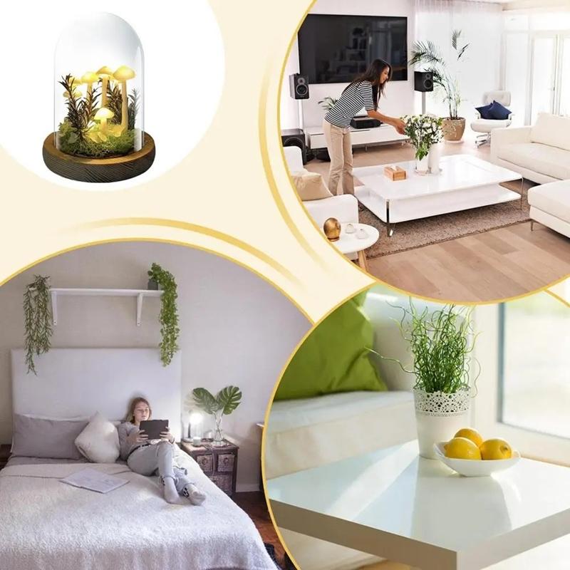 Small Mushroom Lamp Handmade Mushroom Night Light Novelty Nightlight Project Small Mushroom Lamp Arts and Crafts-ABAM