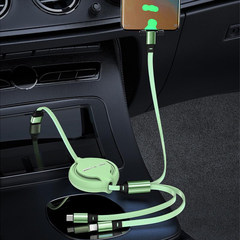 Кабель для зарядки USB 3 в 1, выдвижной зарядный кабель для Mercedes-Benz AMG GLC GLE CLA W204 W205 W203 W211 W212 W213