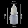 50Pcs Pet Plastic Empty Dropper Bottle 5Ml Liquid Eye Clear Water Vial
