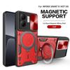 For Infinix Smart 9 4G Case Magnetic Car Holder Ring Armor Phone Case For Infinix Smart 9 Smart9 X6532 Slide Lens Protect Cover