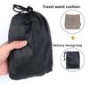 Thickened Inflatable Waist Pillow Press Type Travel Backrest Pad Wedge Lumbar Cushion  Office Use