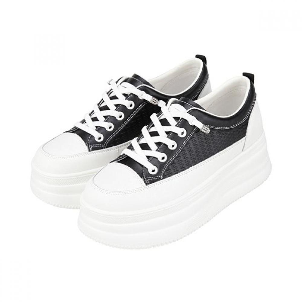 Barbara Leather Casual Height Increasing Sneakers 5.5cm Bbj176bk