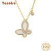 Tancise Women Necklace Pendant Classic 925 Sterling Silver Zircon Fashion Gift