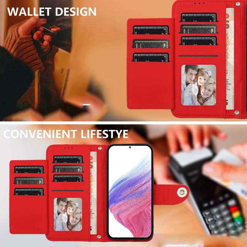 Чехол-кошелек из 6-цветной искусственной кожи с узором в ромбовидную клетку для Samsung Galaxy S Series(С6-С25).Серия А(А01-А73).Серия Galaxy F/M...