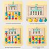 Double-Sided Four-Color Logic Board - Montessori Educational Toy for 2-3 Year Olds