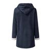 Women Casual Fashion Outerwear Long Sleeve Hooded Jacket Coat Autumn Winter Solid Color Print