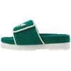 GG Platform Sandal Green Cotton Sponge Men Sneakers 702412-UU010-3171